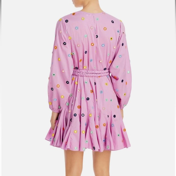 RHODE Embellished Fit and Flare Purple Dress - Picture 2 of 7